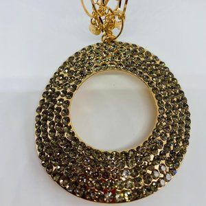 GORGEOUS WOMEN'S DIAMANTE PENDANT LONG NECKLACE